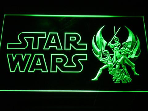 Star Wars Ahsoka, Obi-Wan, Yoda and Anakin LED Neon Sign